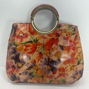 NWT - Gorgeous Patricia Nash Large Leather Shopper in Multi-Floral - Rain Forest
